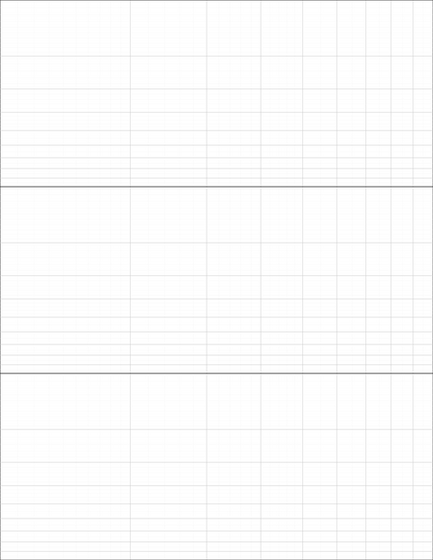 Logarithmic Graph Paper (1x3 cycles) - Gray