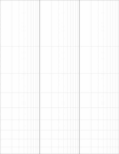 Logarithmic Graph Paper (3x1 cycles) - Gray