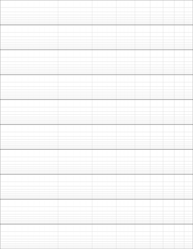 Logarithmic Graph Paper (1x10 cycles) - Gray