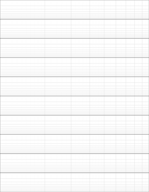 Logarithmic Graph Paper (1x10 cycles) - Gray