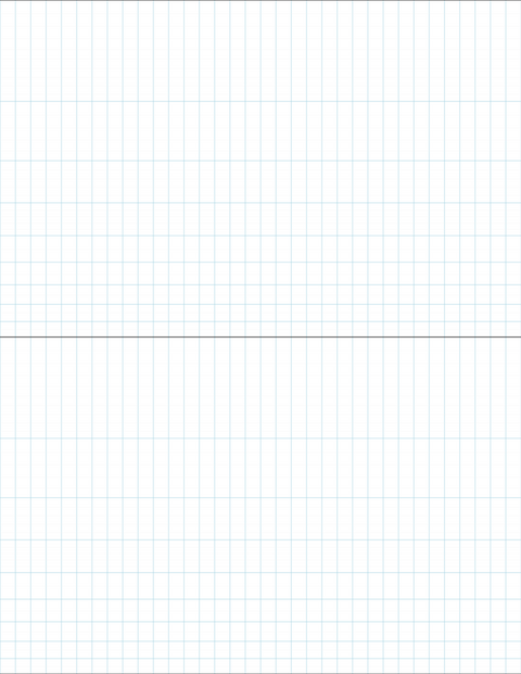 Semi-log Graph Paper (2x2 cycles) - Blue