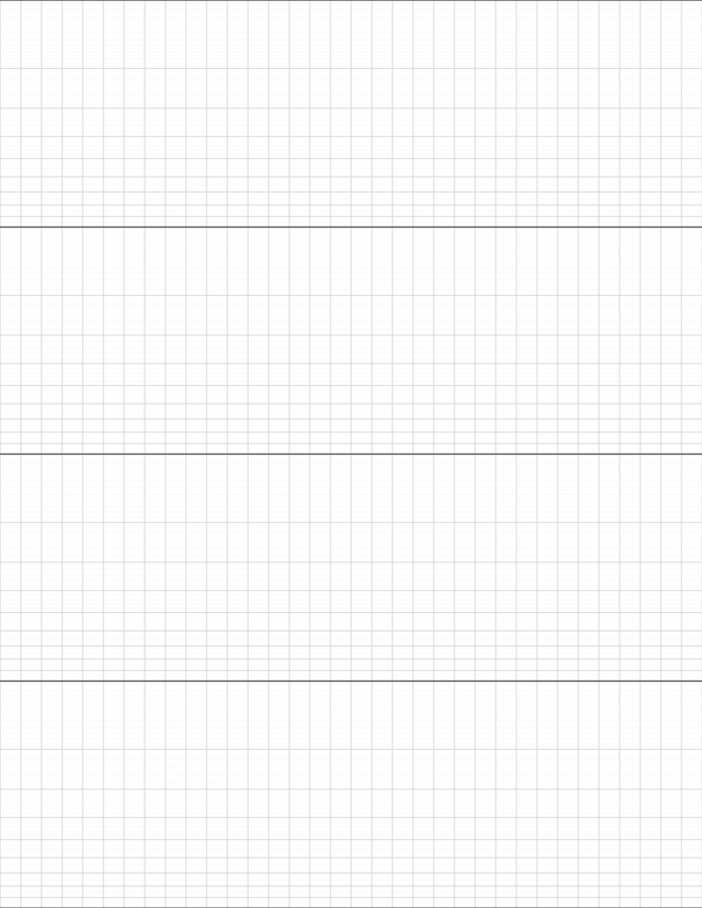 Semi-log Graph Paper (4x4 cycles) - Gray