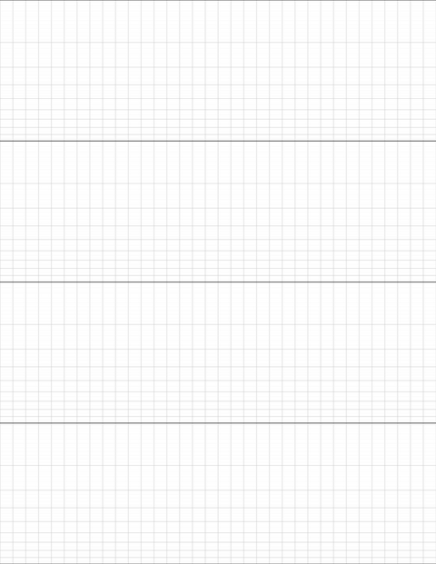 Semi-log Graph Paper (4x4 cycles) - Gray