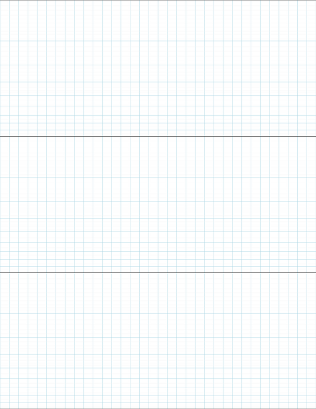 Semi-log Graph Paper (1x3 cycles) - Blue