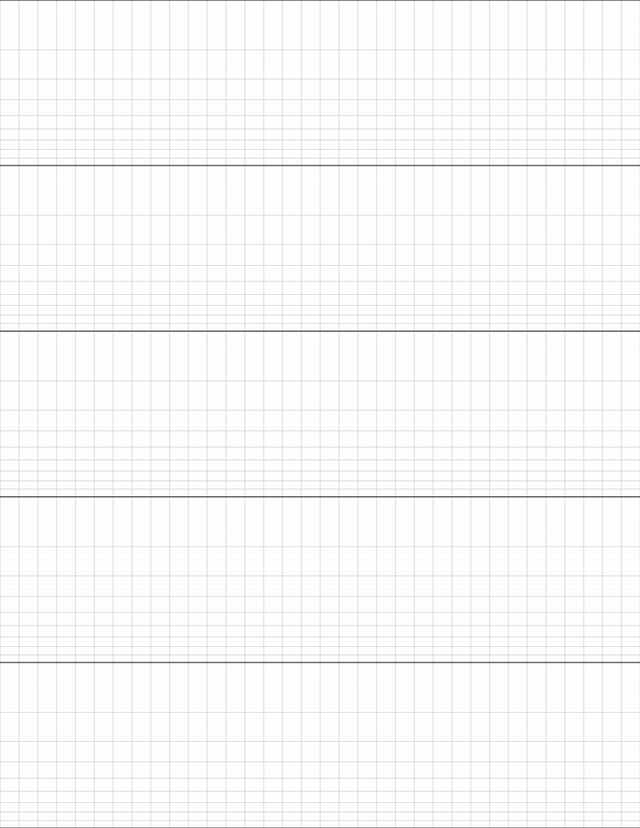 Semi-log Graph Paper (2x5 cycles) - Gray