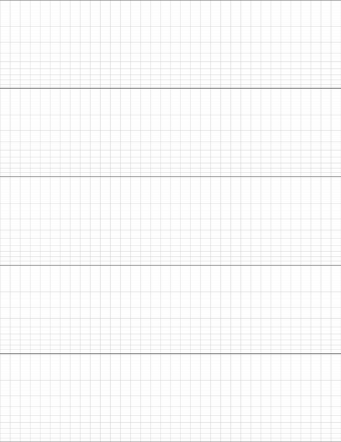 Semi-log Graph Paper (2x5 cycles) - Gray