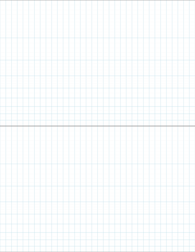 Semi-log Graph Paper (5x2 cycles) - Blue