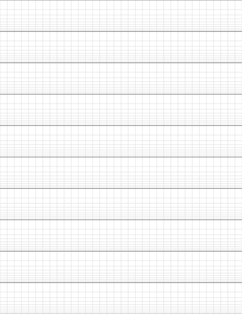 Semi-log Graph Paper (1x10 cycles) - Gray